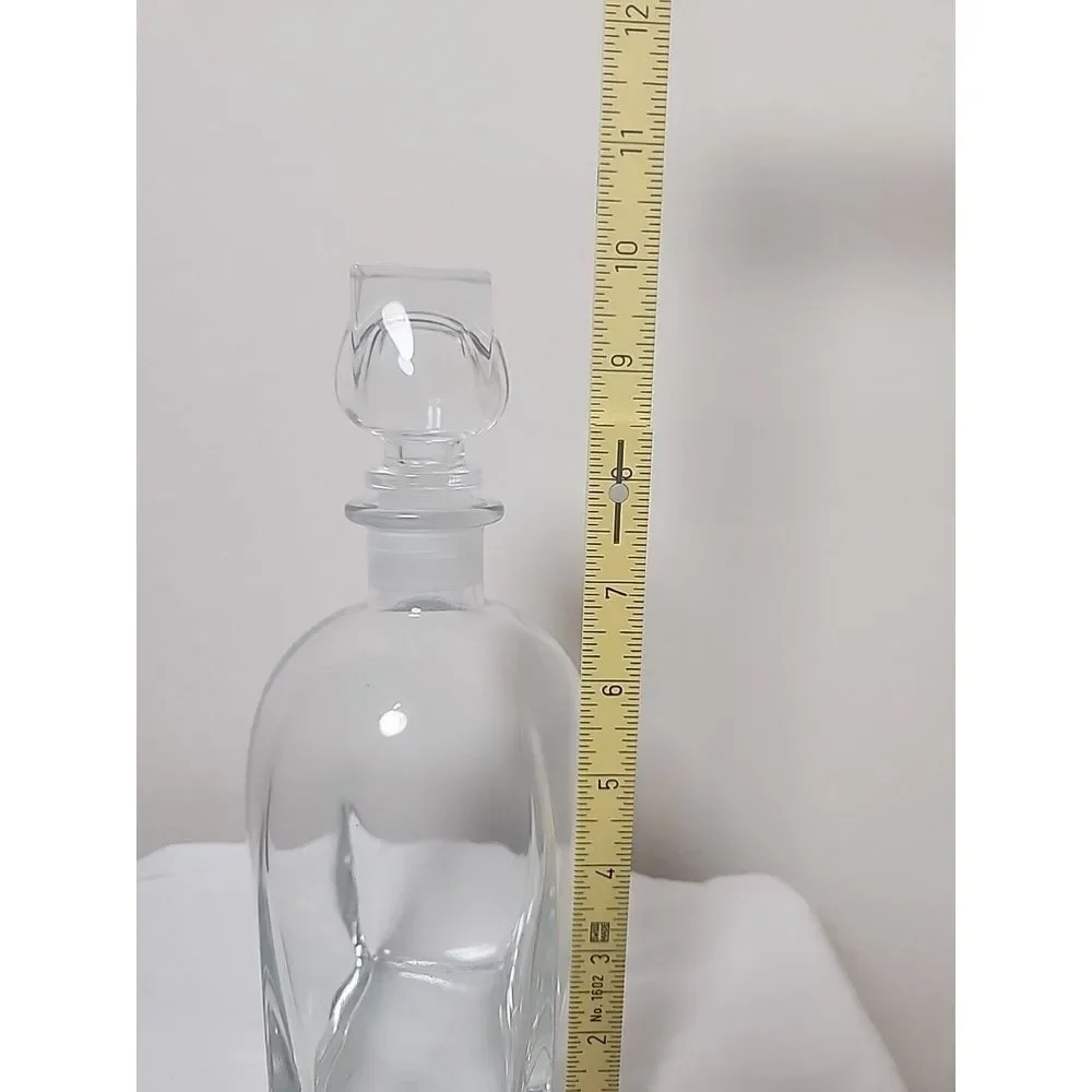 Vintage Luigi Bormioli Rossini Glass 3 Pint Decanter‎ With Stopper Made In Italy